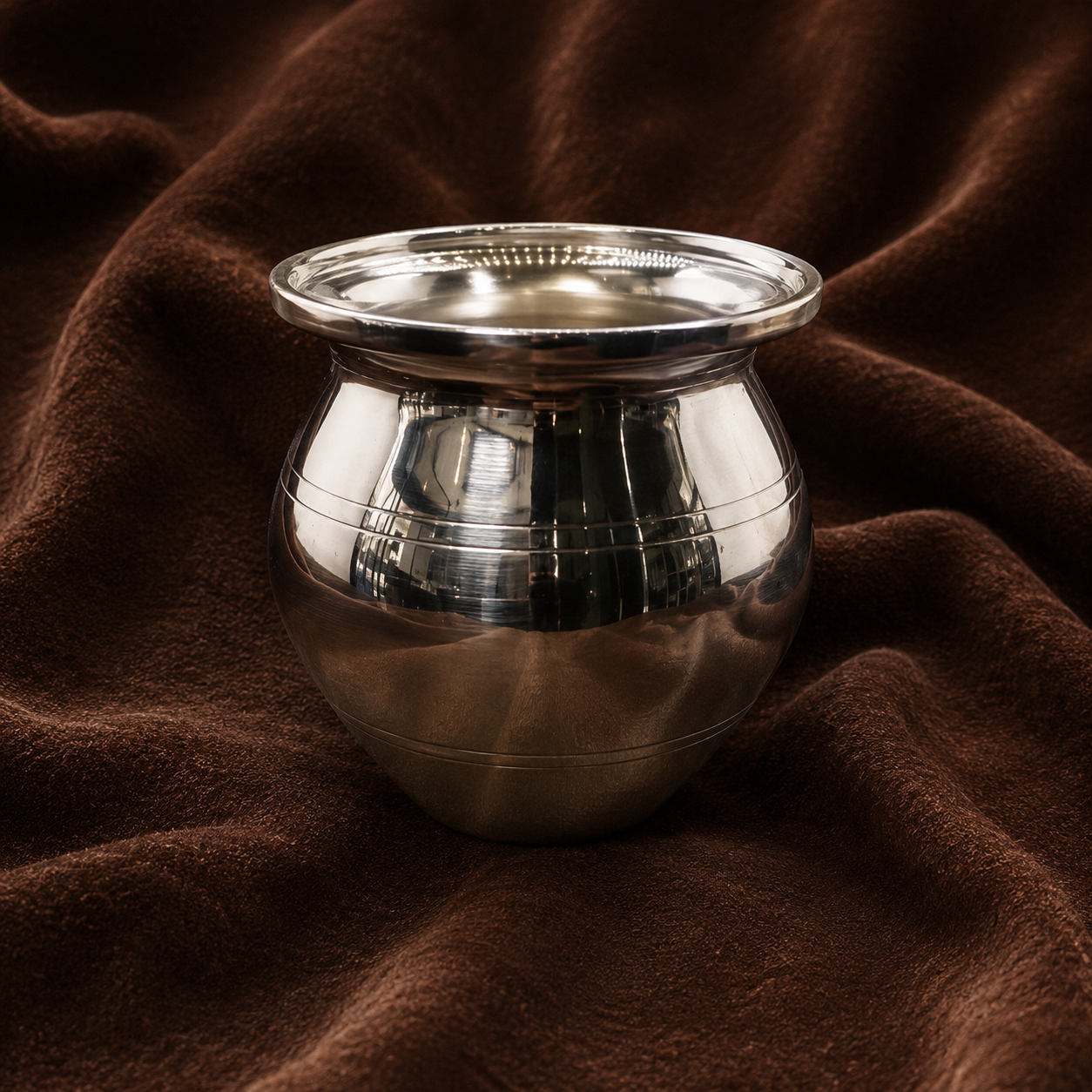 Pure Silver Water Pot | Traditional Silver Pooja Kalash | Silver Puja Vessel | Silver Gangajal Lota