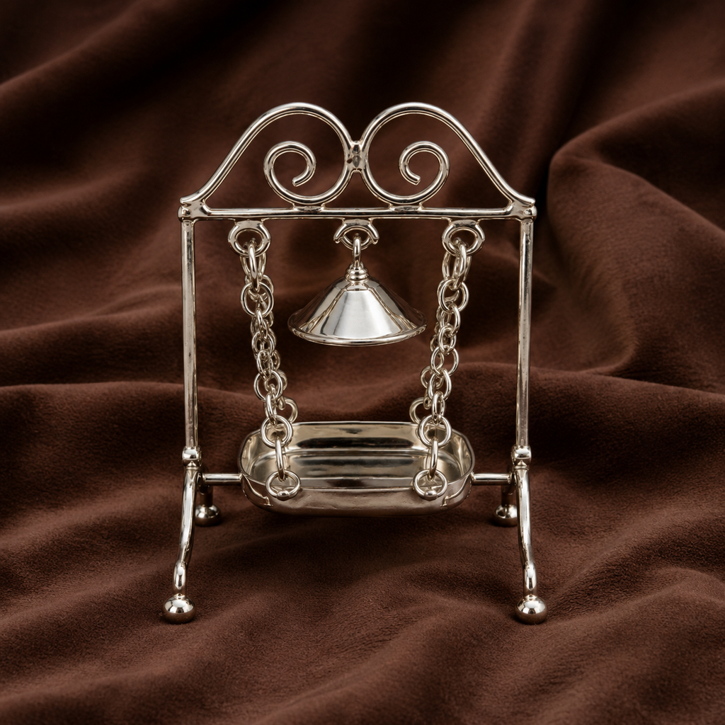 Sterling Silver Baby Krishna Zhula | Laddu Gopal Jhula | Silver Gift | Silver Krishna Zhula | Krishna Swing