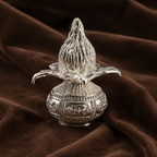 Pure Silver Mangal Kalash with Coconut | Auspicious Puja Decor & Spiritual Gift