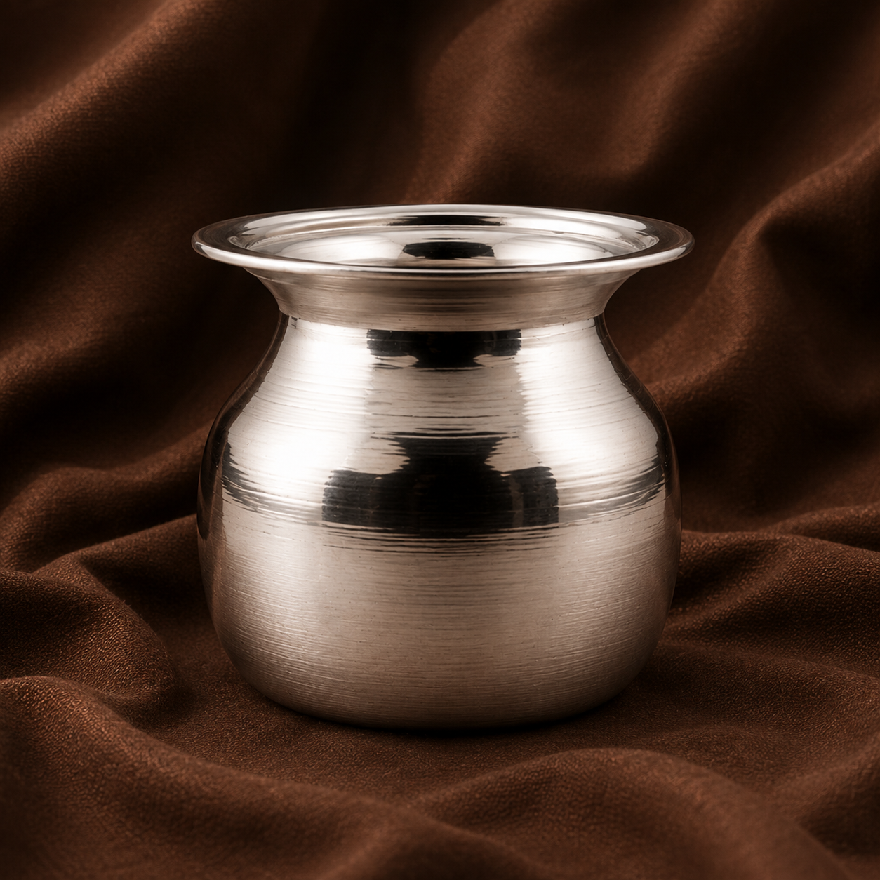 Pure Silver Gangajal Lota | Traditional Silver Puja Vessel | Silver Pooja Water Pot | Silver Kalash