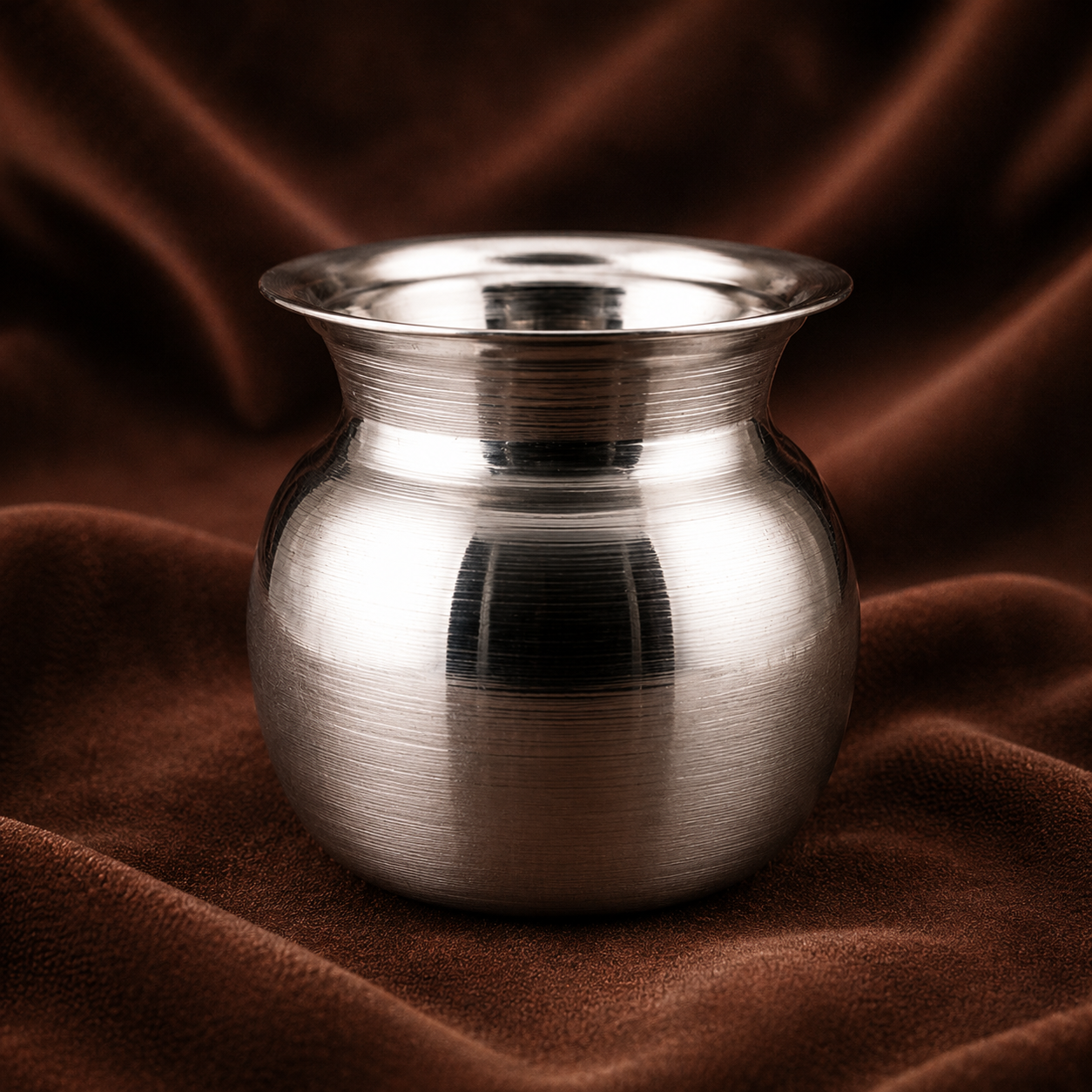 Pure Silver Pooja Kalash | Traditional Hindu Ritual Vessel | Silver Water Pot | Silver Gangajal Lota