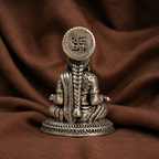 Pure Silver Saraswati Idol | 999 Silver Saraswati Murti | Silver Sarasvati Statue