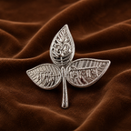 Pure Silver Bel Patra Leaf | Sacred Offering for Lord Shiva