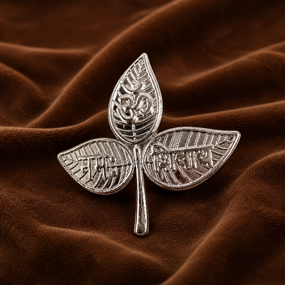Pure Silver Bel Patra Leaf | Sacred Offering for Lord Shiva