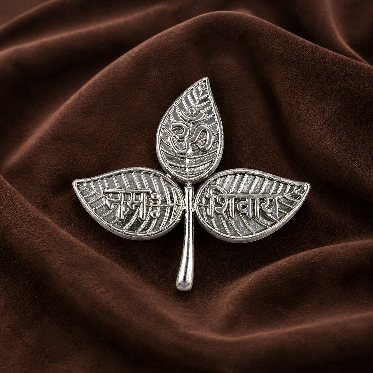 Pure Silver Bel Patra Leaf | Sacred Offering for Lord Shiva