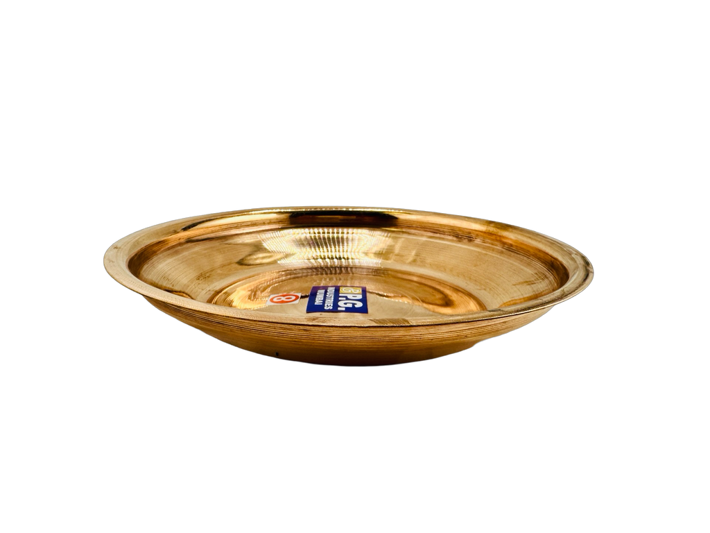 Pure Copper Pooja Thali/Tamhan, copper dish for puja, decor Gift