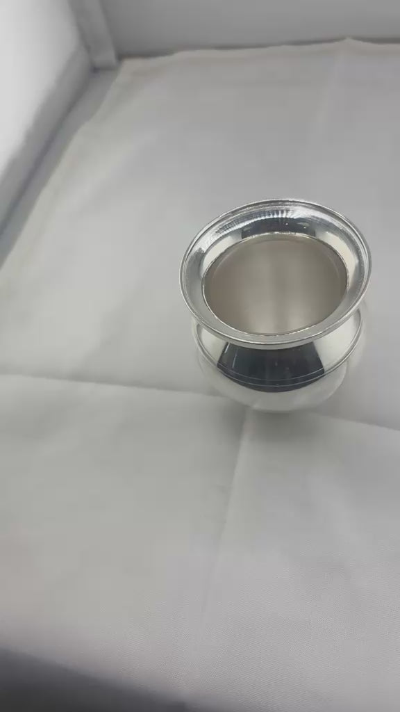 Pure Silver Kalash for Puja | Traditional Silver Pooja Kalash | Silver Water Pot