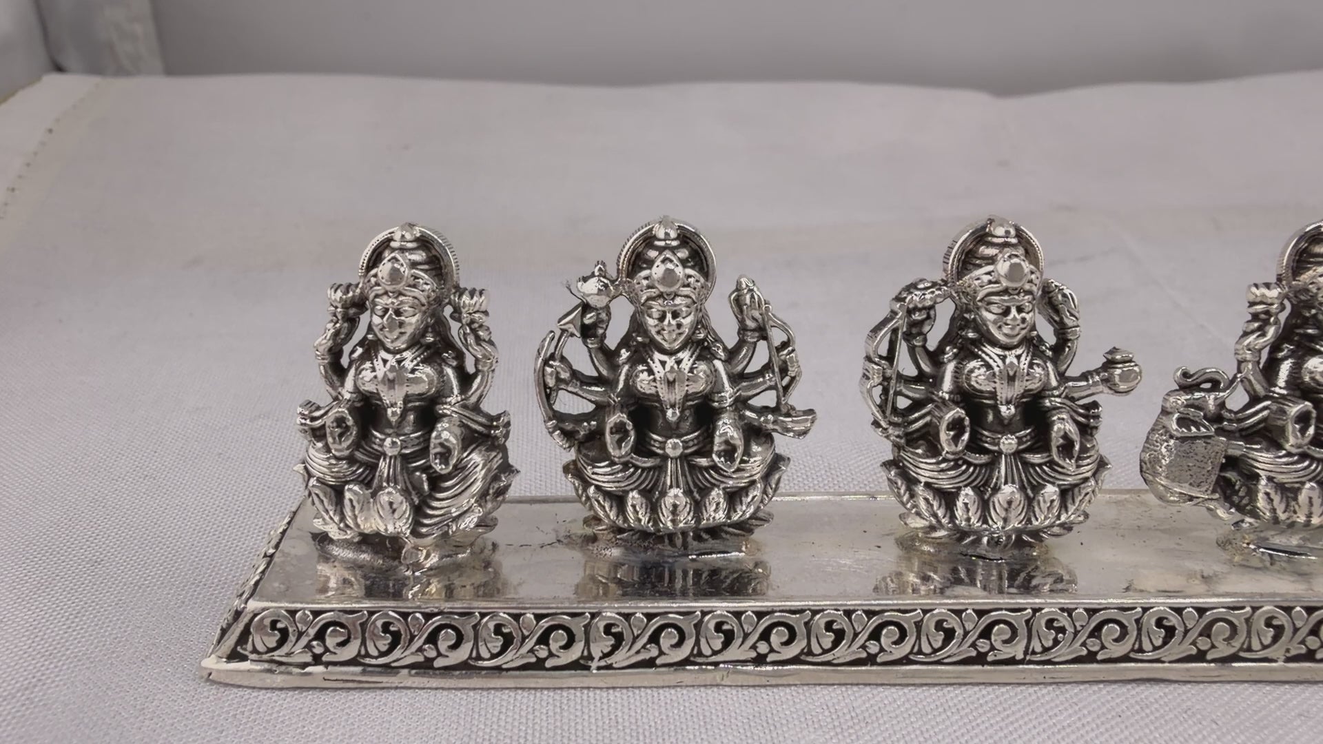 Silver Ashta Lakshmi Idol | 8 Forms of Lakshmi Statue | Eight Laxmi Murti