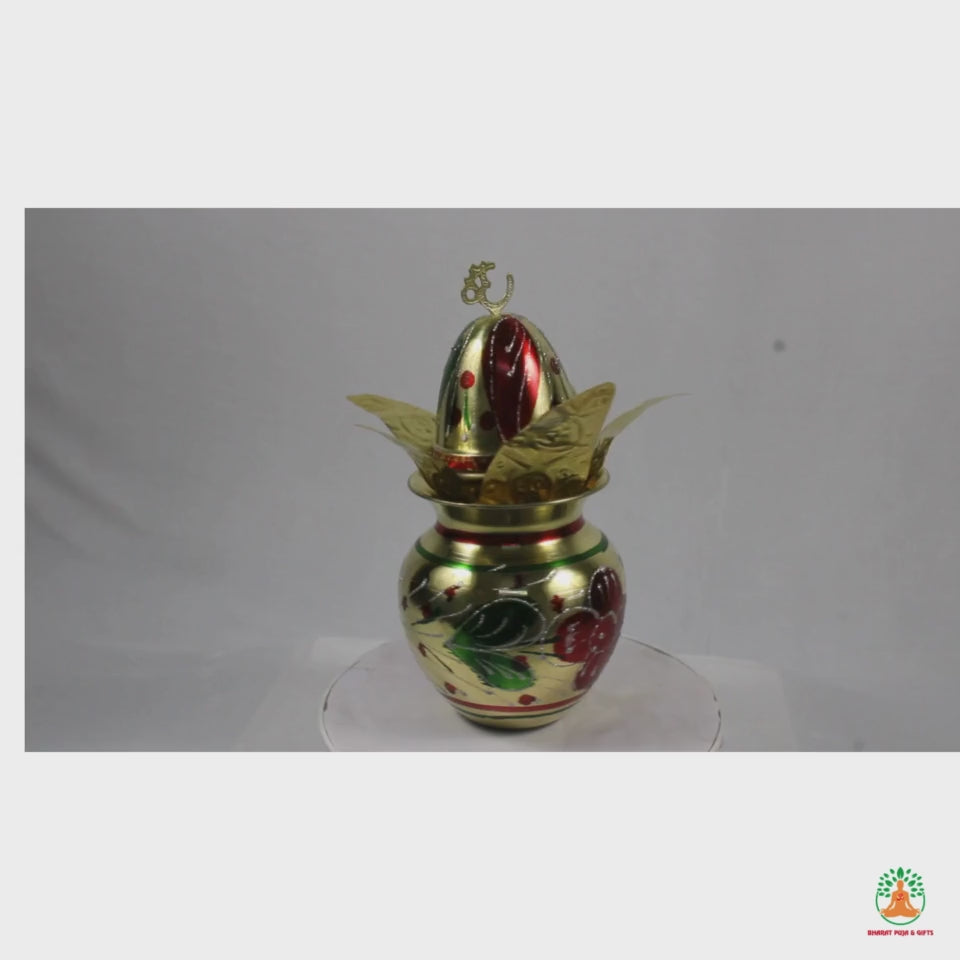 Small 5-Step Samai Diya | Mini Multi-Tier Oil Lamp for Puja, Aarti, Mandir, Home Temple, Festivals &amp; Spiritual Rituals