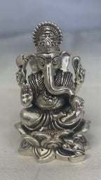 Pure Silver Ganesha Idol | 999 Silver Ganapati Idol | Silver Ganesha Murti