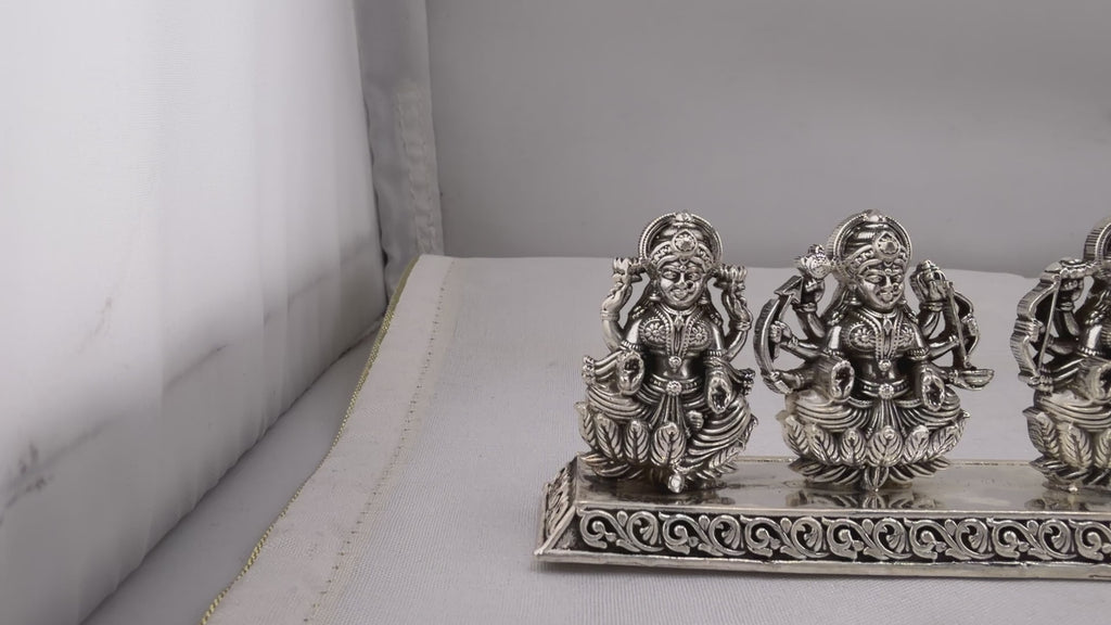 Silver Ashta Lakshmi Idol | 8 Forms of Lakshmi Statue | Eight Laxmi Murti