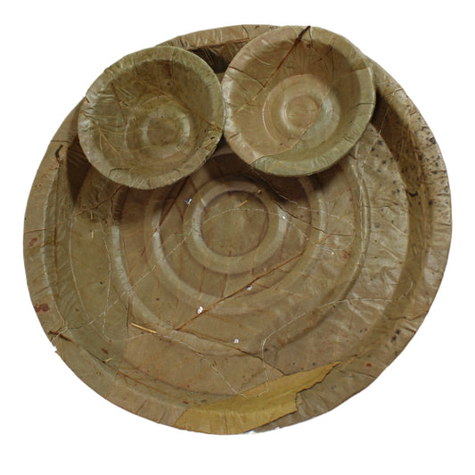 Natural Sal Leaf Plates and bowls