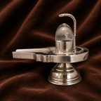 Pure Silver Shivling with Sphatik Lingam | Crystal Shiva Lingam | Silver Shiva Lingam