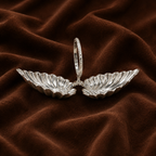 Pure Silver Twin Leaf Kumkum Holder | Elegant Haldi Kumkum Puja Set