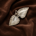 Pure Silver Twin Leaf Kumkum Holder | Elegant Haldi Kumkum Puja Set
