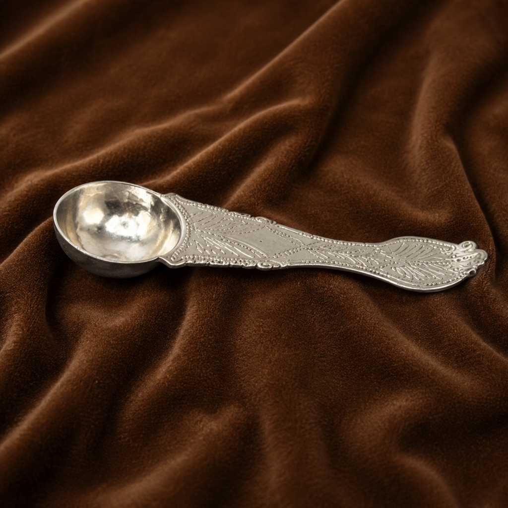 Pure Silver Achaman Spoon | Silver Puja Spoon | Traditional Panchapatra Spoon