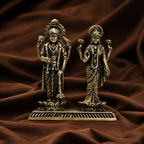 Pure Silver Laxmi and Vishnu Idol | 999 Silver Visnu Lakshmi Murti
