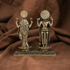 Pure Silver Laxmi and Vishnu Idol | 999 Silver Visnu Lakshmi Murti