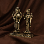 Pure Silver Laxmi and Vishnu Idol | 999 Silver Visnu Lakshmi Murti