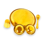 Small Brass Puja Thali Set/ plate and bowl set